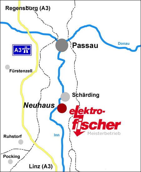 Anfahrt Elektro Fischer GmbH